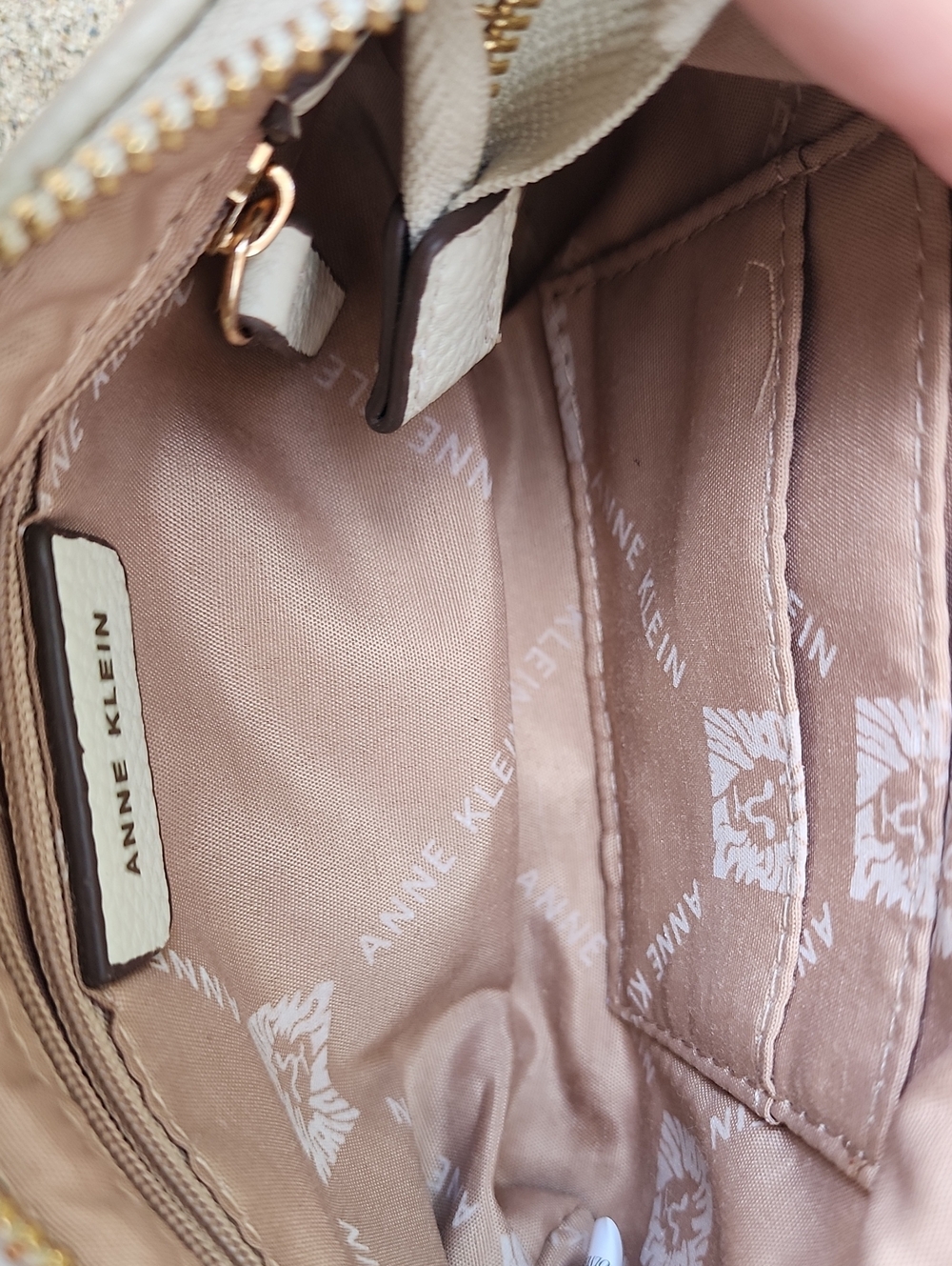 Anne Klein Pebbled Mini Shoulder Bag with Gold Chain - Picture 11 of 16
